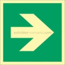 Fluchtschilder / Fluchtwegschilder: Richtungsangabe links/rechts nach ISO 7010, ISO 3864