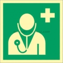 Fluchtschilder / Fluchtwegschilder: Arzt nach  ISO 7010 (E 009)